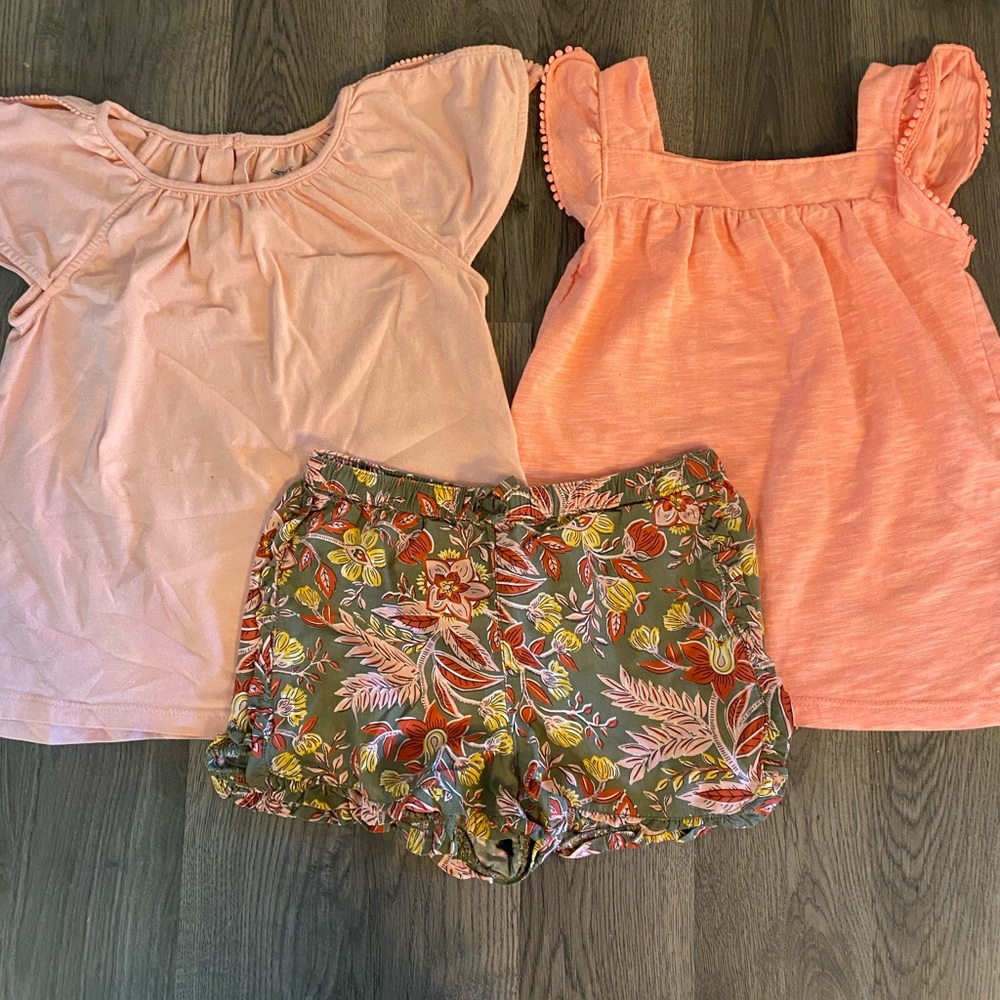 Carter’s Shorts with Two Matching Shirts